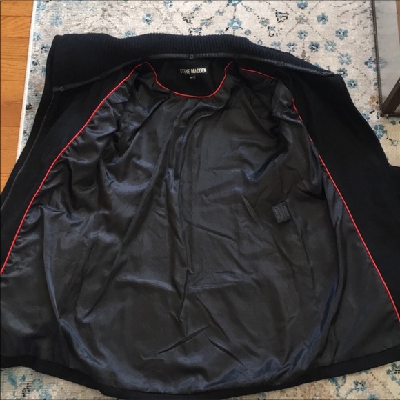 Modcloth Steve Madden Diagonal Alley Asymmetrical Black Wool Peacoat - Picture 15 of 17